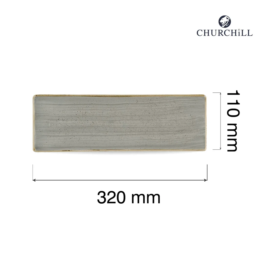 Taca porcelanowa Stonecast Peppercorn Grey, 320x110mm — zdjęcie 2