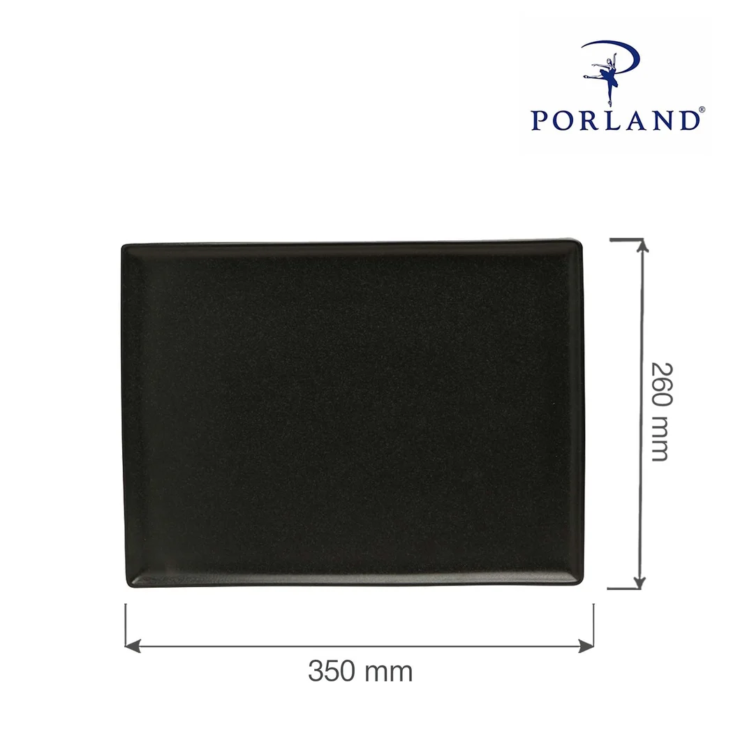 Taca prostokątna Coal 350x260 mm — zdjęcie 3