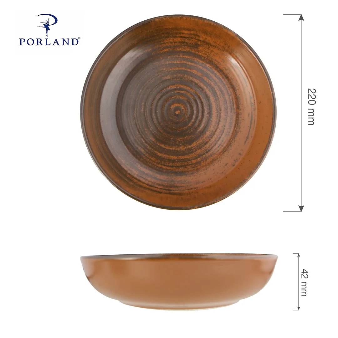 Talerz coupe Lykke Brown, 220 mm — zdjęcie 3