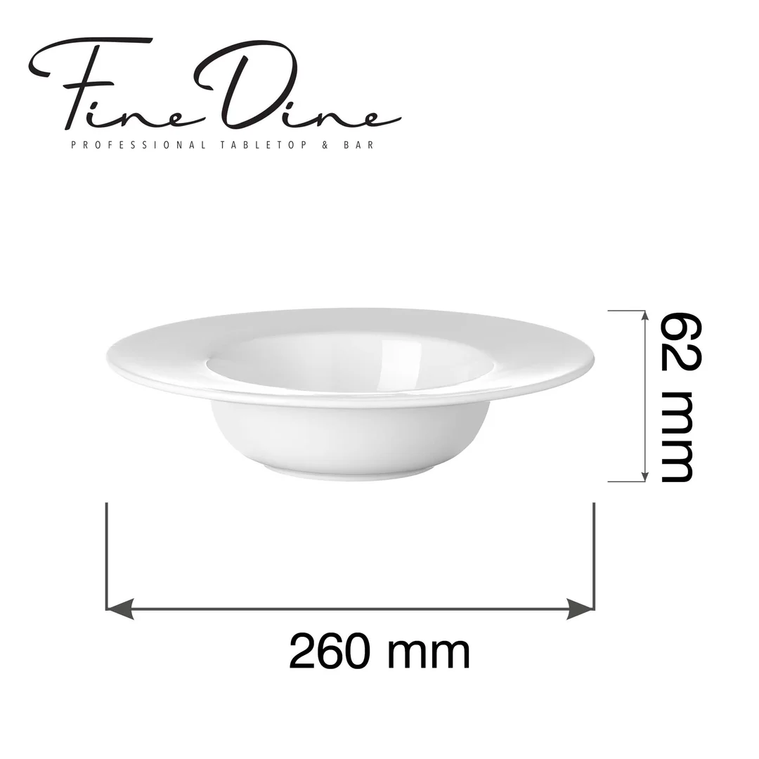 Talerz do pasty Pure Bianco, 260mm — zdjęcie 2