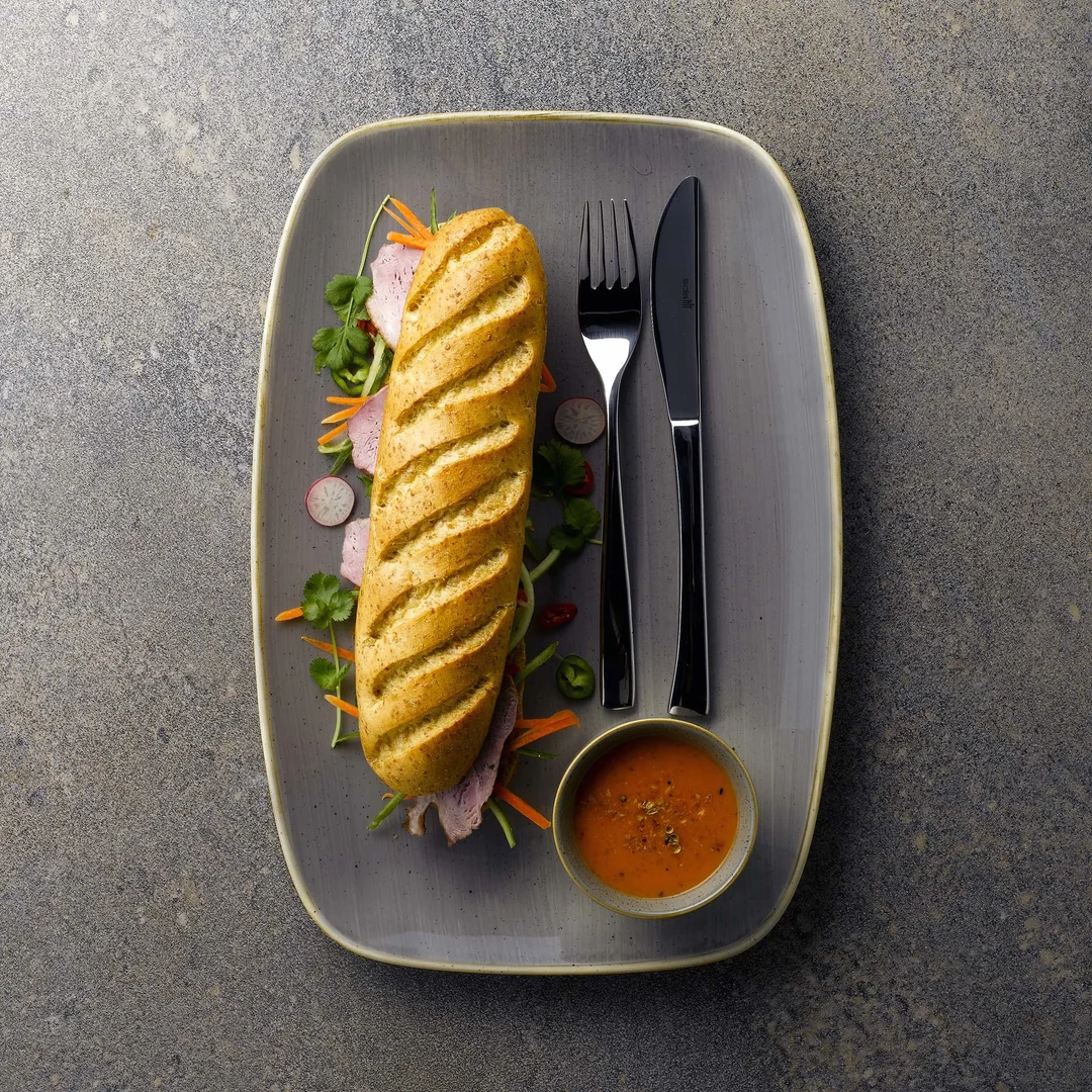 Talerz do pasty Stonecast Peppercorn Grey 280 mm — zdjęcie 7
