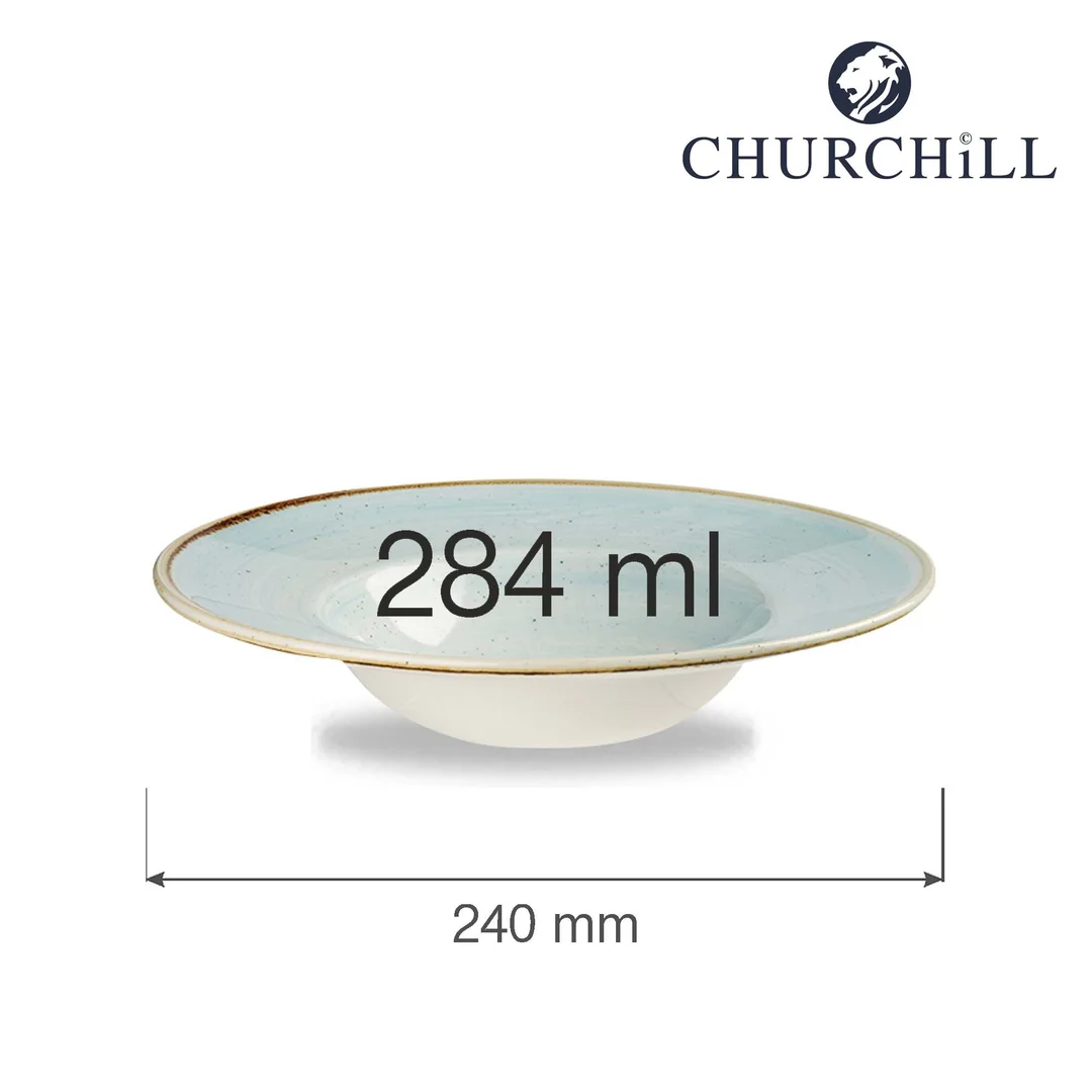 Talerz głęboki Stonecast Duck Egg Blue 240 mm — zdjęcie 4