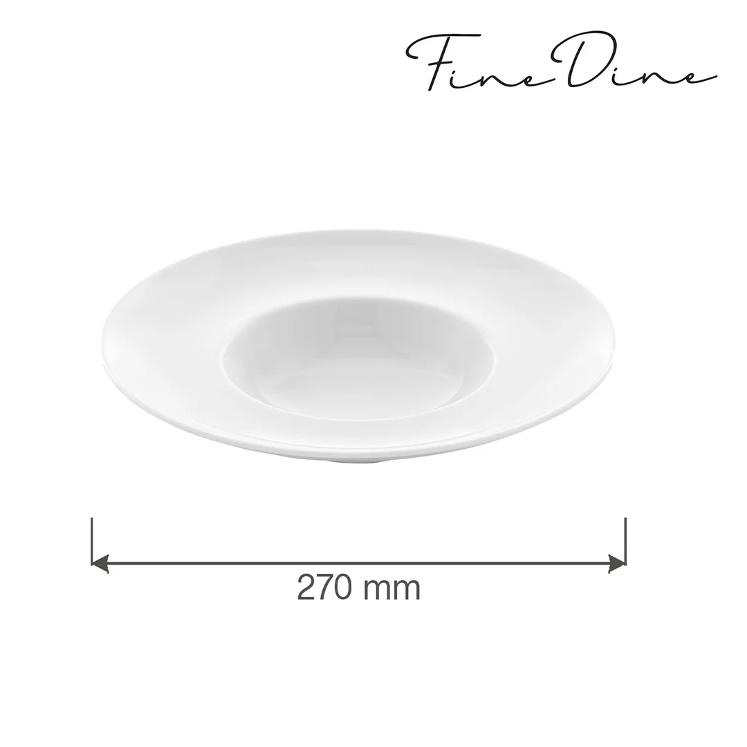 Talerz głęboki z szerokim rantem Bianco 270 mm — zdjęcie 2