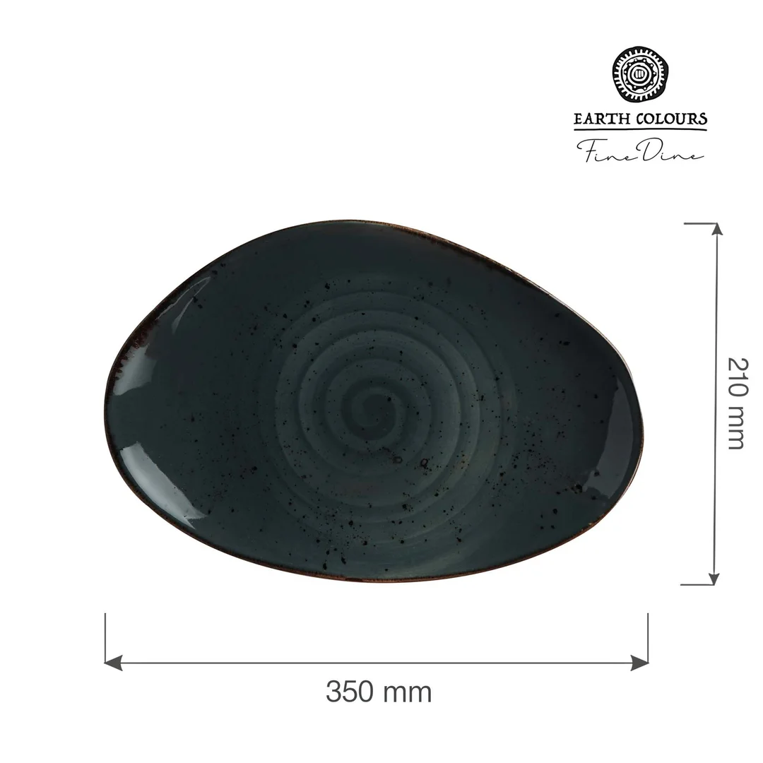 Talerz o organicznym kształcie Arando 350x210 mm — zdjęcie 6