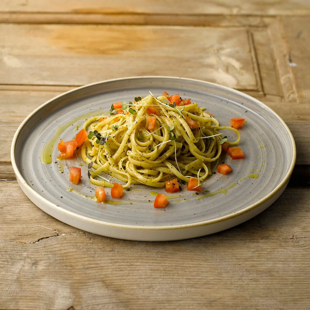 Talerz organiczny z wysokim rantem Stonecast Peppercorn Grey, 200mm — zdjęcie 5