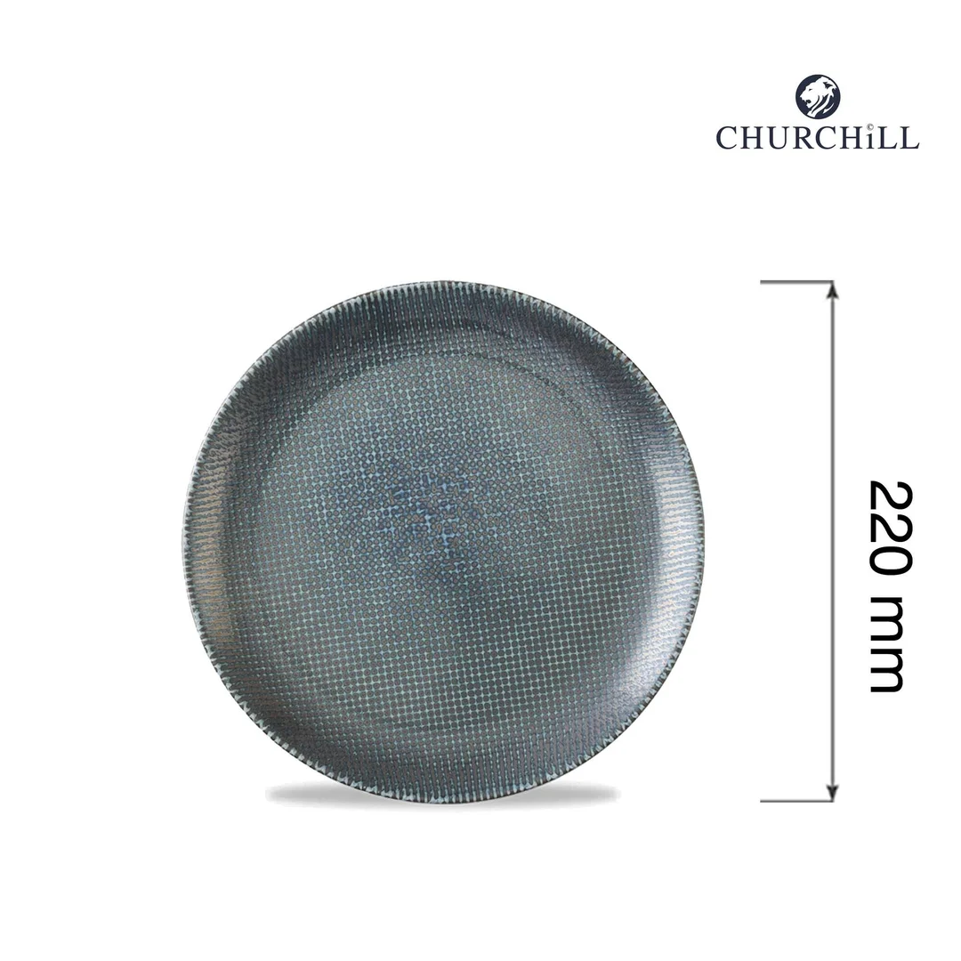 Talerz płytki Astro Metallic Blue, 220mm — zdjęcie 2