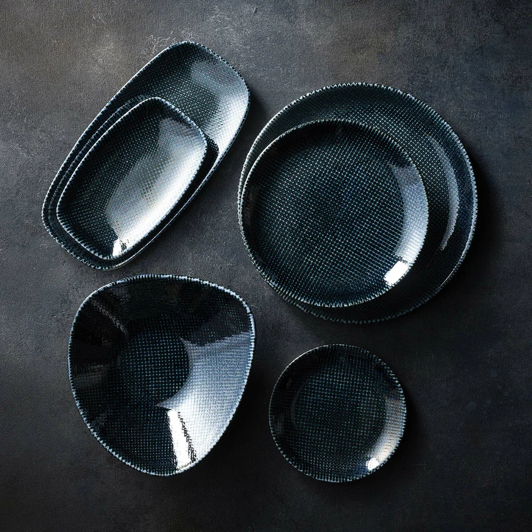 Talerz płytki Astro Metallic Blue, 290mm — zdjęcie 4