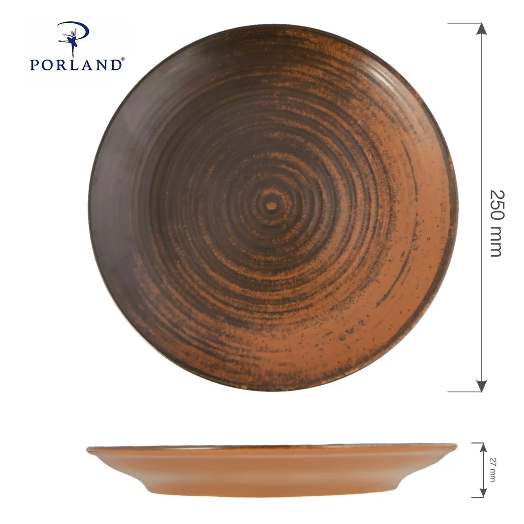 Talerz płytki Lykke Brown, 250 mm — zdjęcie 4