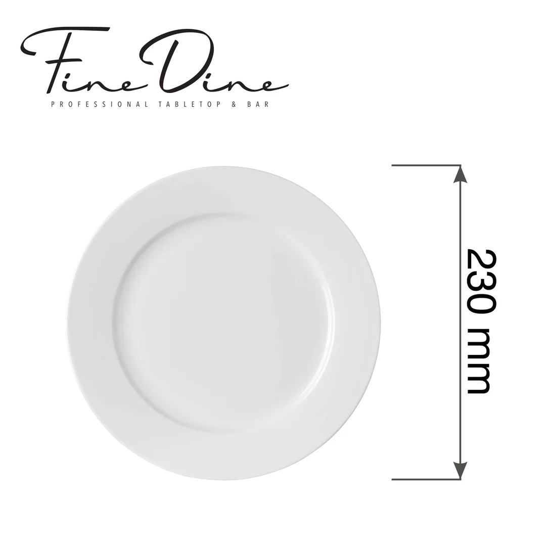 Talerz płytki Pure Bianco, 230mm — zdjęcie 6