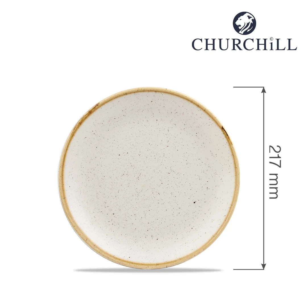 Talerz płytki Stonecast Barley White 217 mm — zdjęcie 4