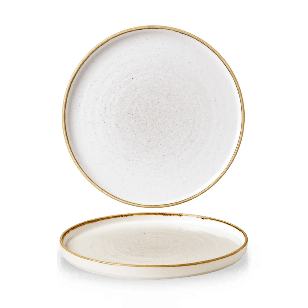 Talerz płytki z rantem Stonecast Barley White 260 mm x (H)20 — zdjęcie 7