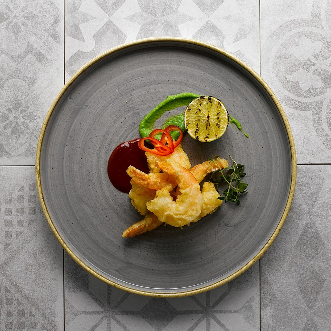 Talerz płytki z rantem Stonecast Peppercorn Grey 210 mm — zdjęcie 9