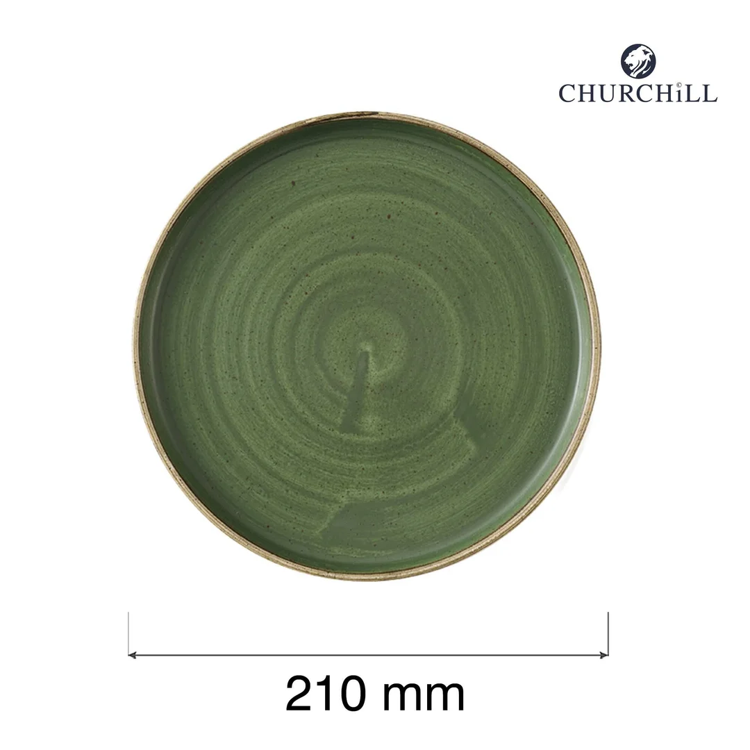Talerz płytki z rantem Stonecast Sorrel Green, 210mm — zdjęcie 5