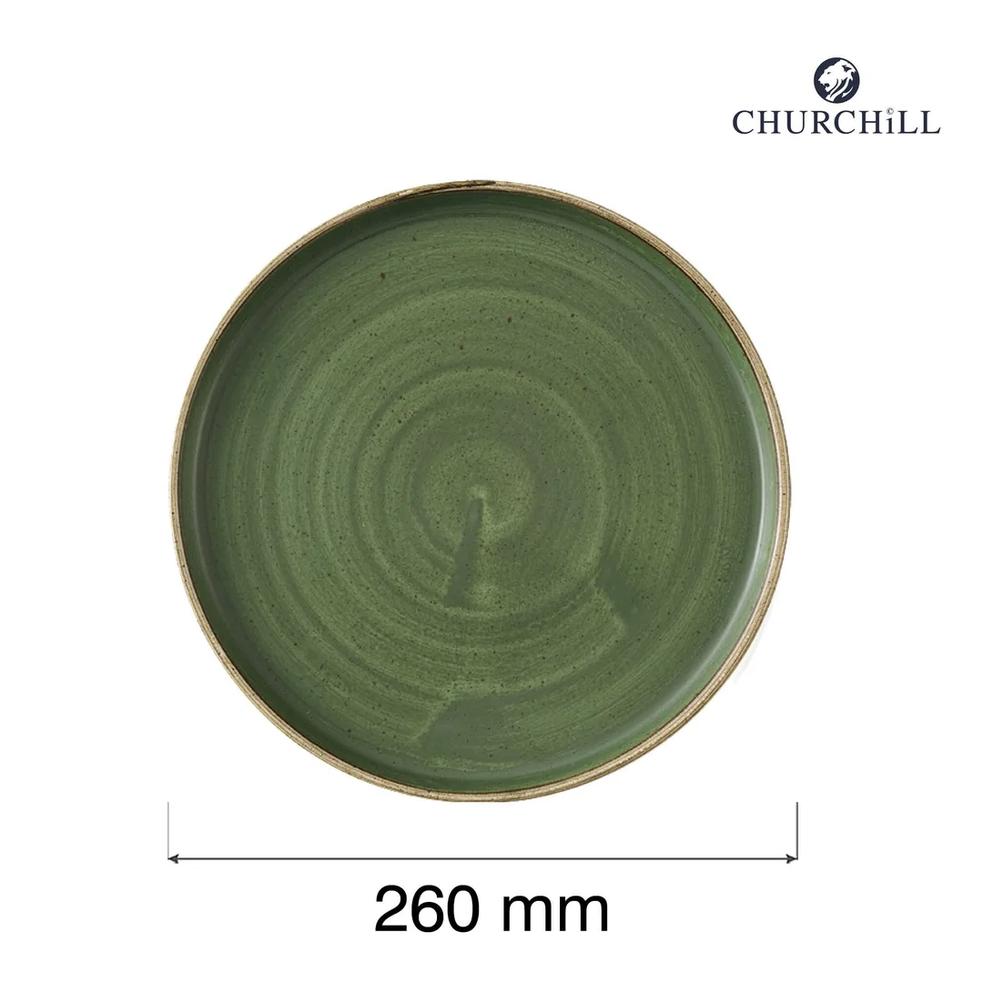 Talerz płytki z rantem Stonecast Sorrel Green, 260mm — zdjęcie 5