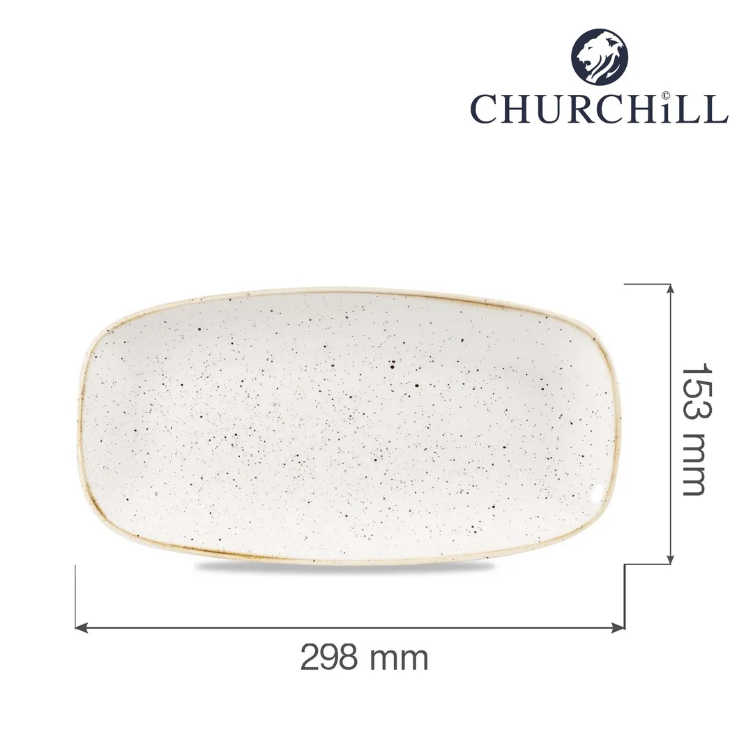Talerz prostokątny Barley White 298x153 mm — zdjęcie 3
