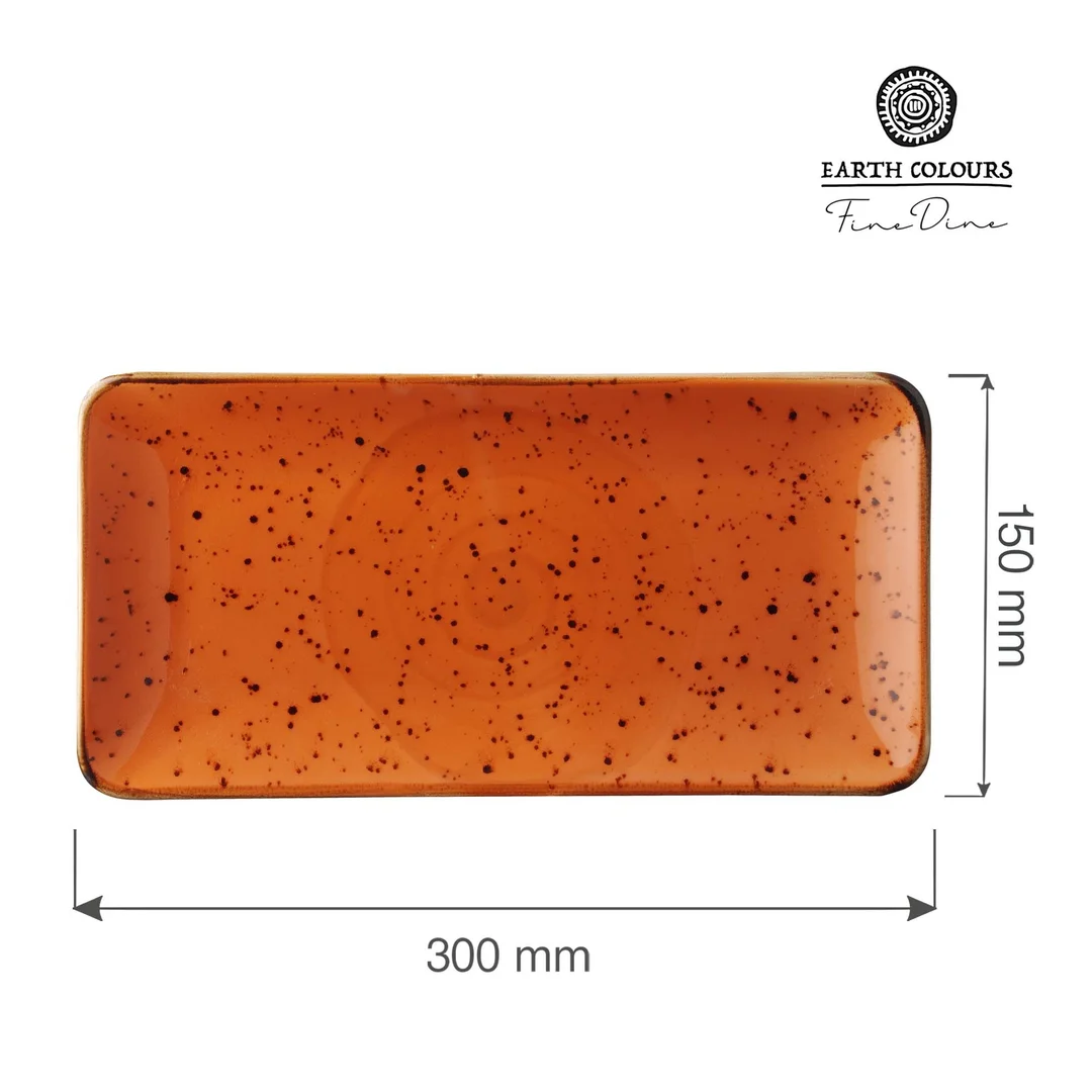 Talerz prostokątny Dahlia, 300x150 mm — zdjęcie 3