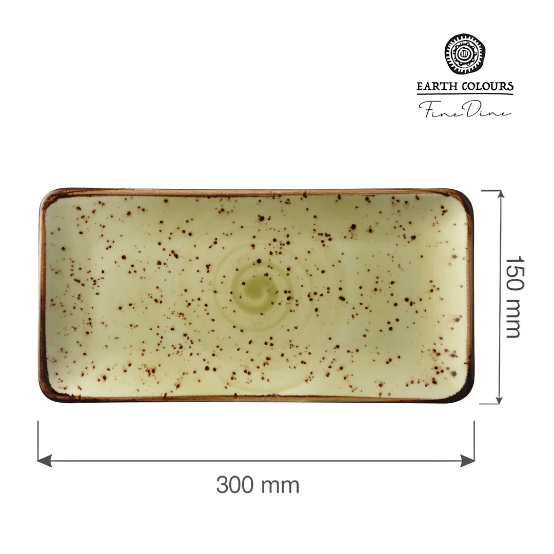 Talerz prostokątny Olive, 300x150 mm — zdjęcie 4