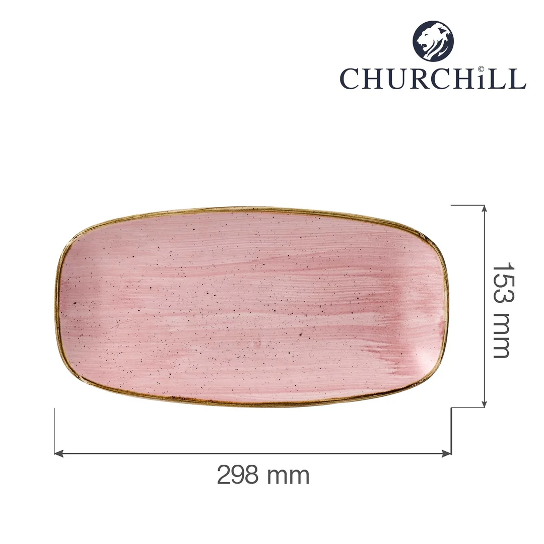 Talerz prostokątny Stonecast Petal Pink 298x153 mm — zdjęcie 4
