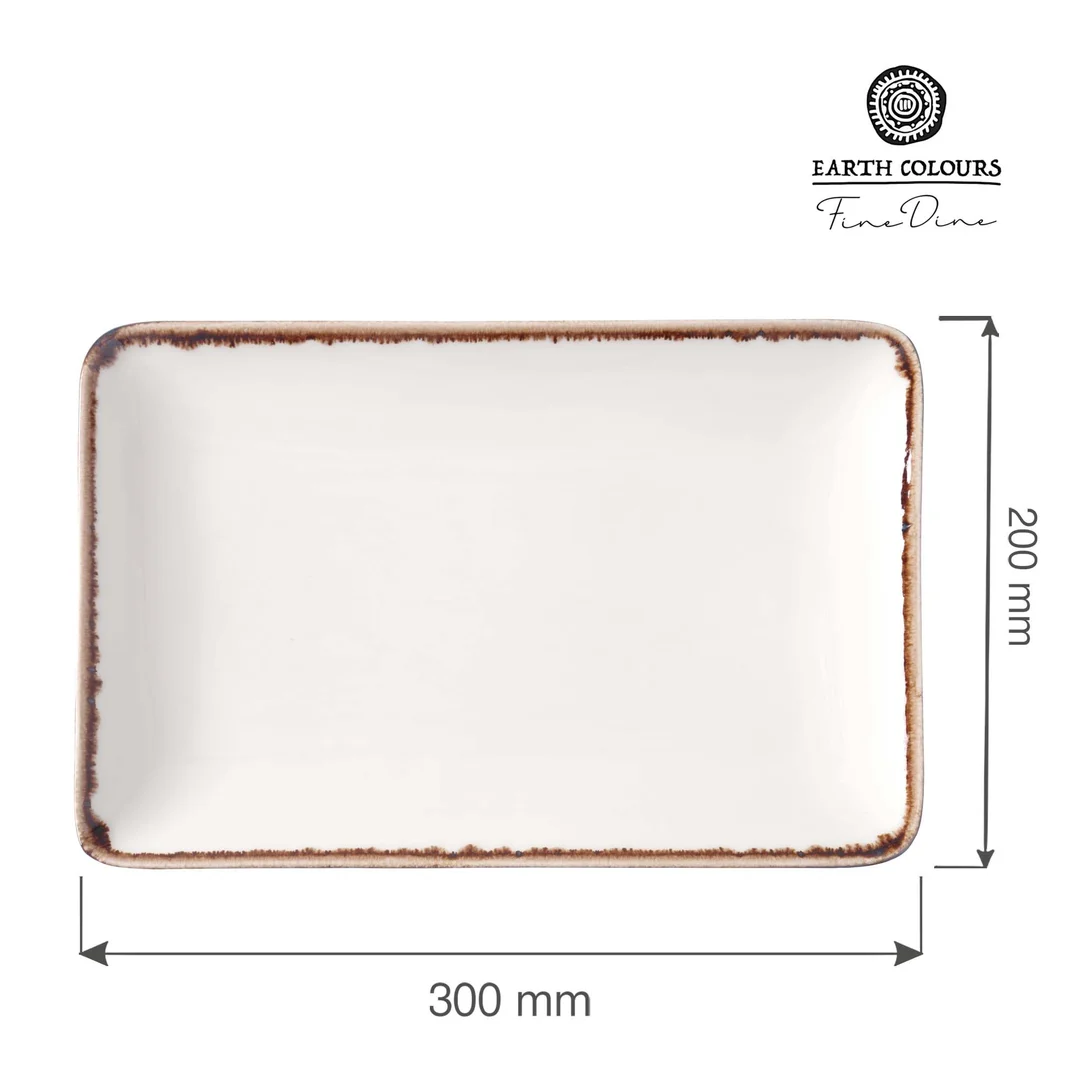 Talerz prostokątny Vanilla 300x200 mm — zdjęcie 10