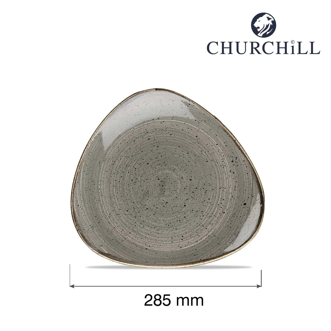 Talerz trójkątny Stonecast Peppercorn Grey 285 mm — zdjęcie 8