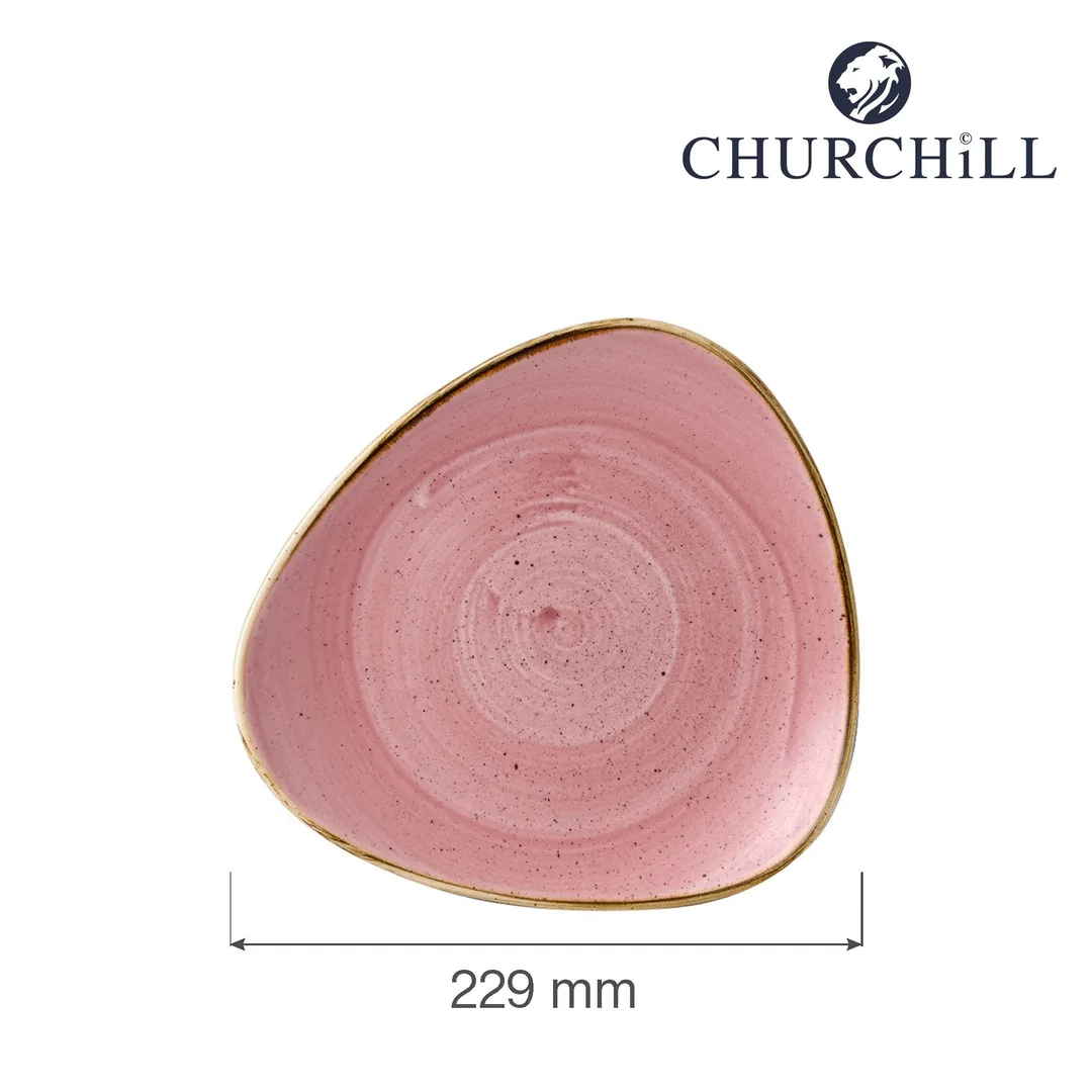 Talerz trójkątny Stonecast Petal Pink 229 mm — zdjęcie 6