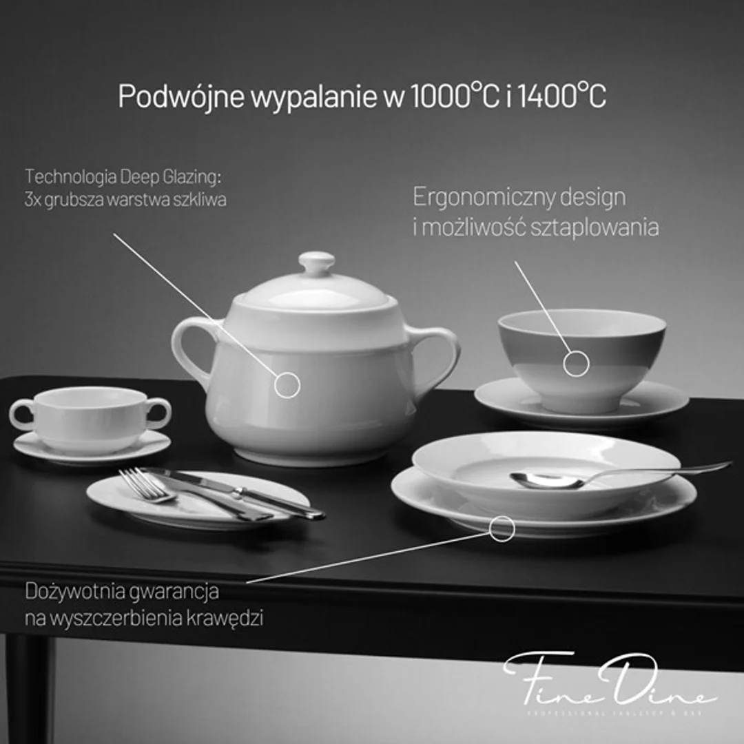 Talerz z wysokim rantem Pure Crema, 210mm — zdjęcie 6