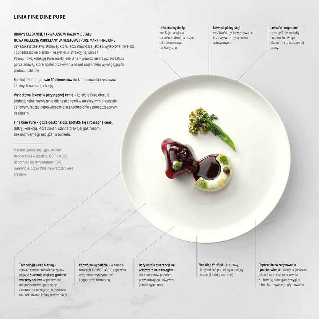 Talerz z wysokim rantem Pure Crema, 250mm — zdjęcie 6