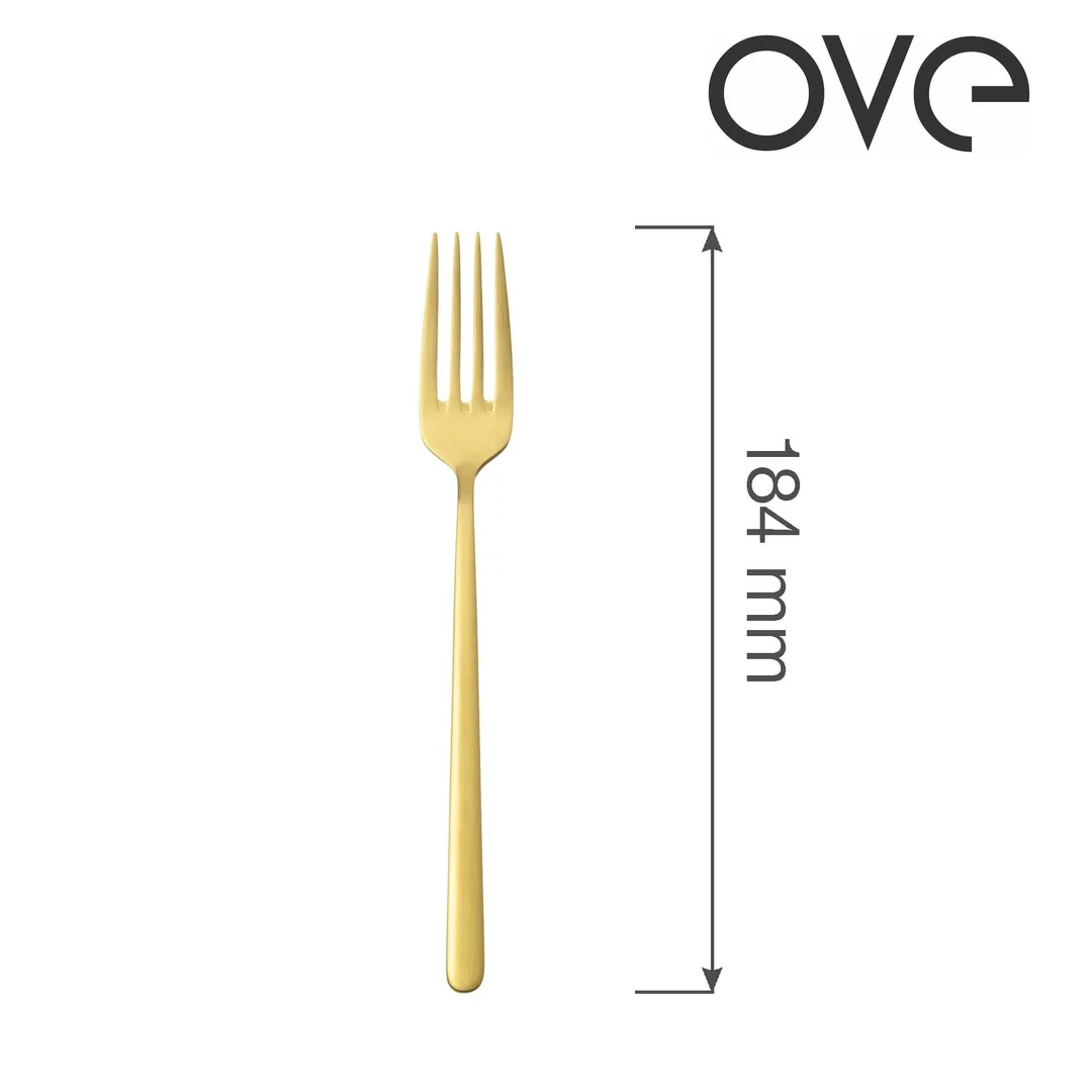 Widelec deserowy Amarone Gold, OVE, 184 mm — zdjęcie 5