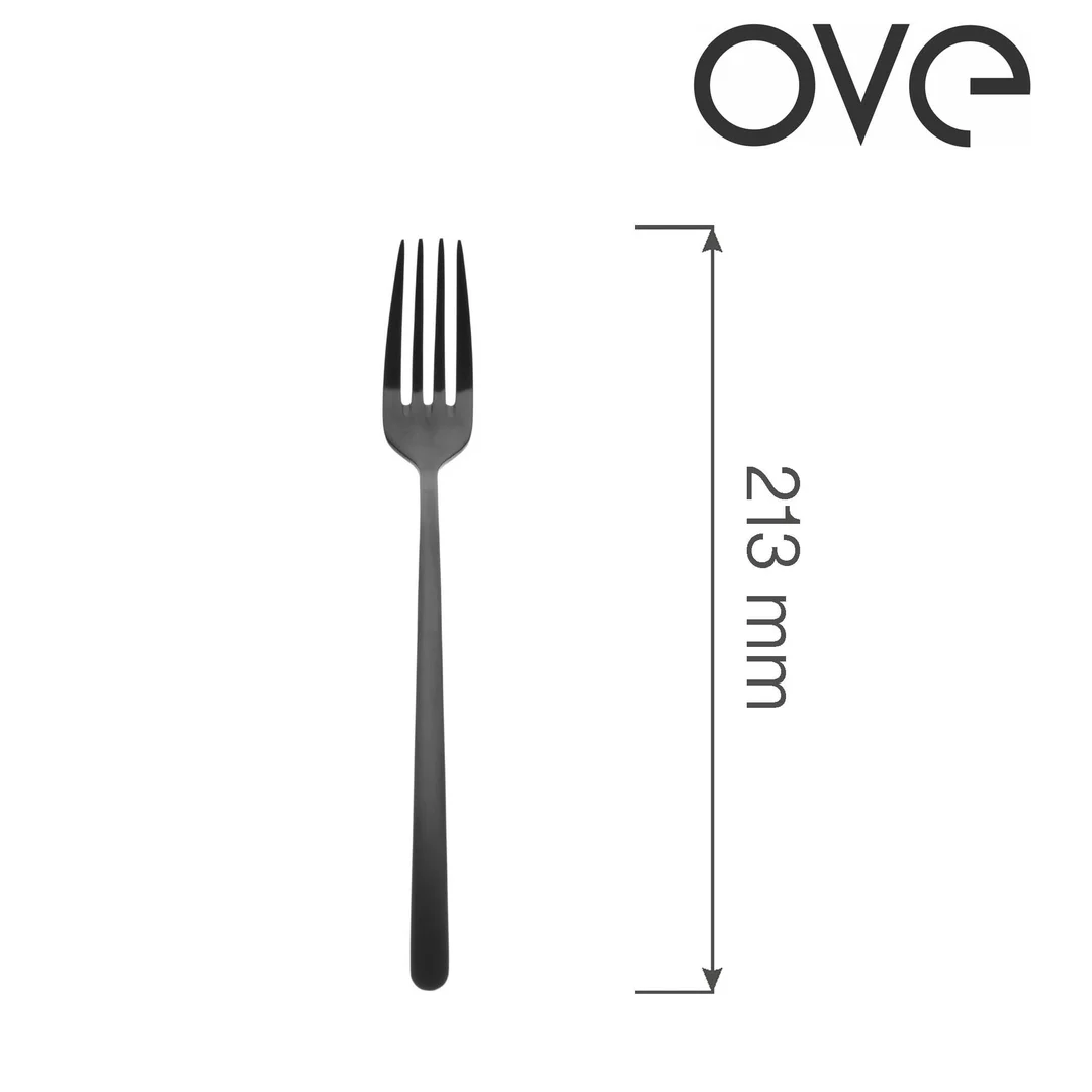 Widelec stołowy Amarone Black, OVE, 213 mm — zdjęcie 4