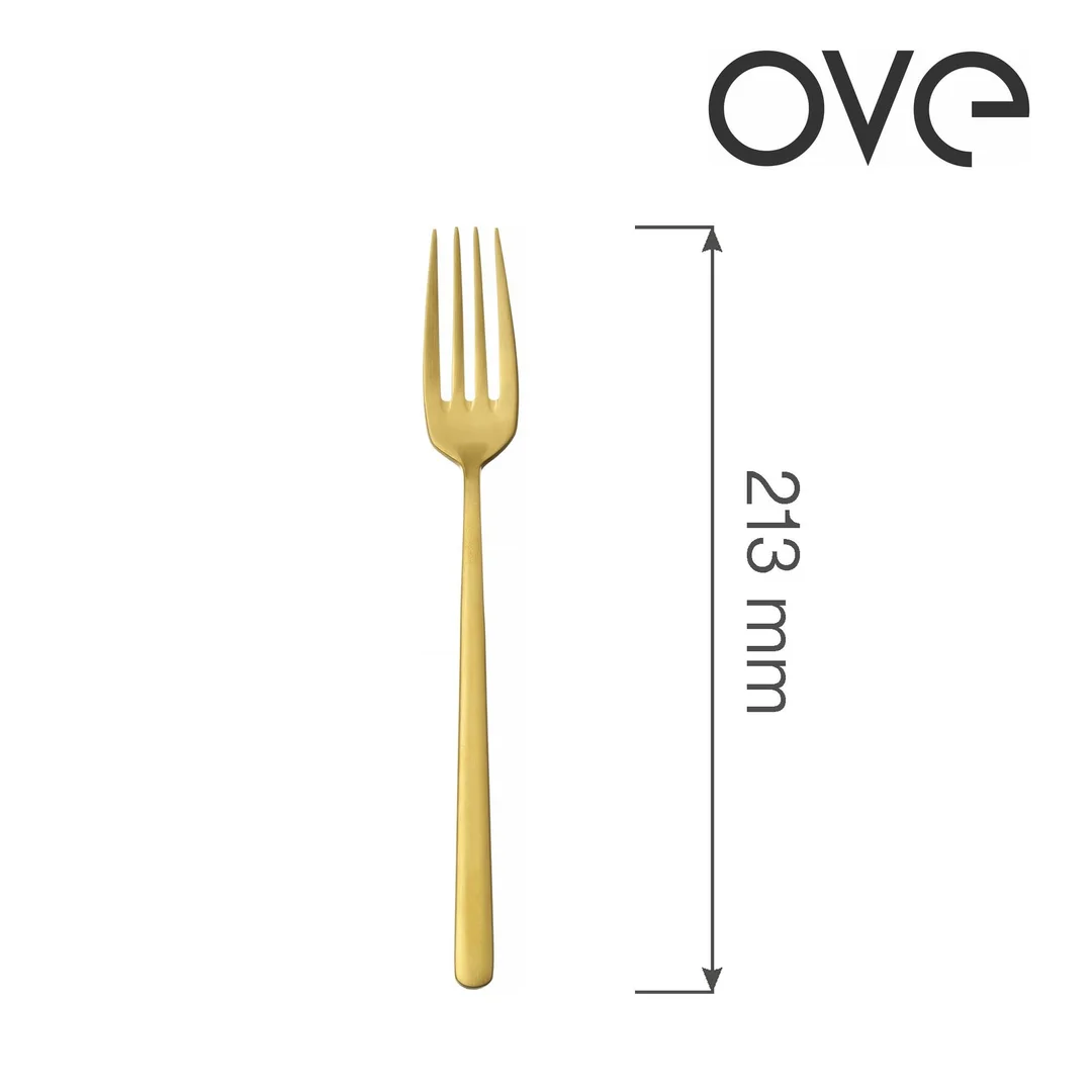 Widelec stołowy Amarone Gold, OVE, 213 mm — zdjęcie 6