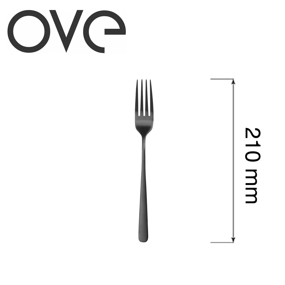 Widelec stołowy Fjord Black, OVE, 210 mm — zdjęcie 3