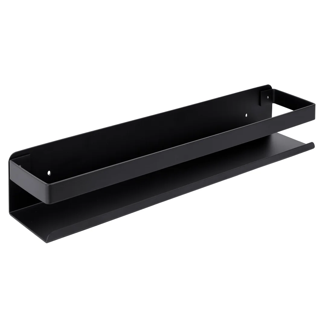 Półka łazienkowa loftowa Megara 30 cm czarna