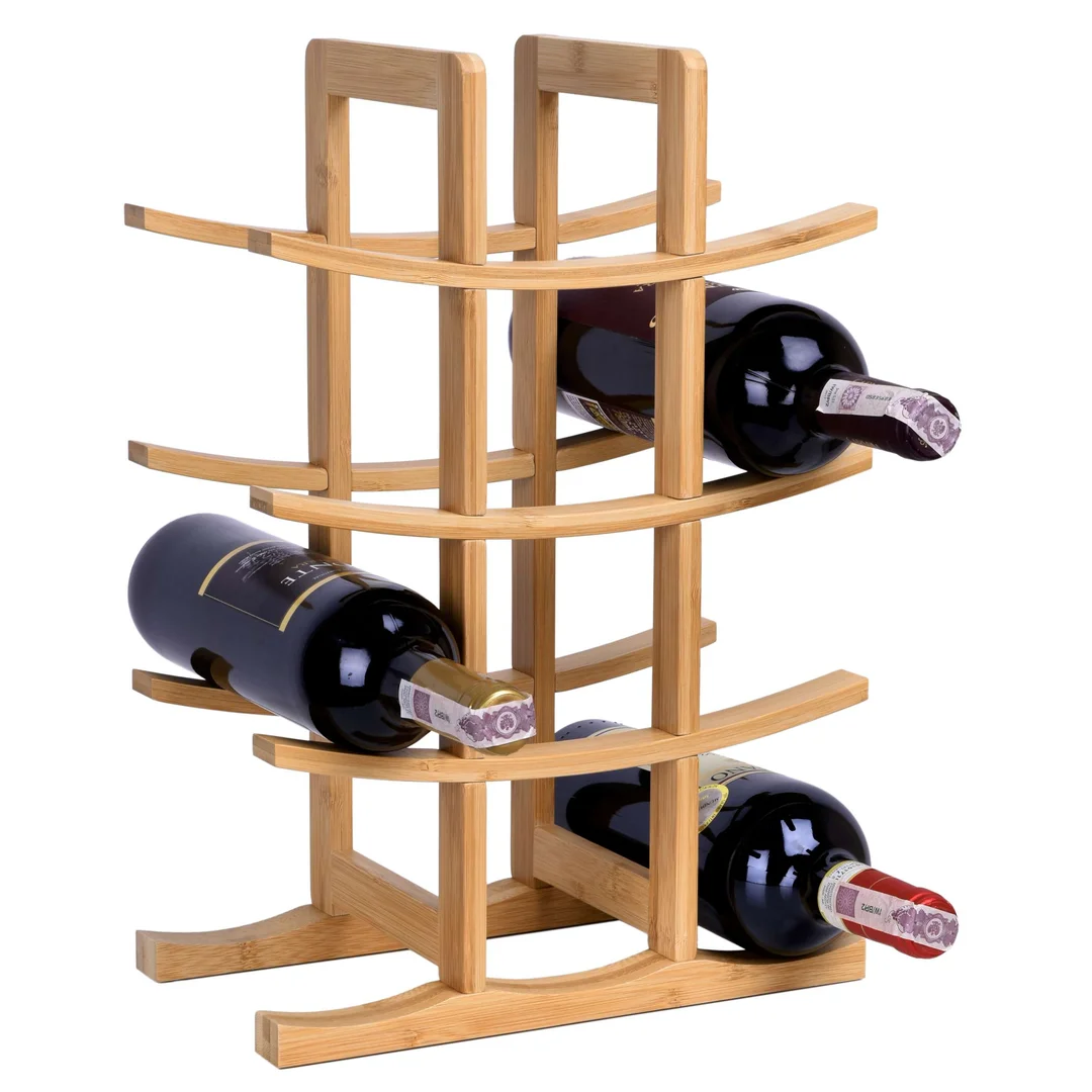 Stojak na wino bambusowy Todgar