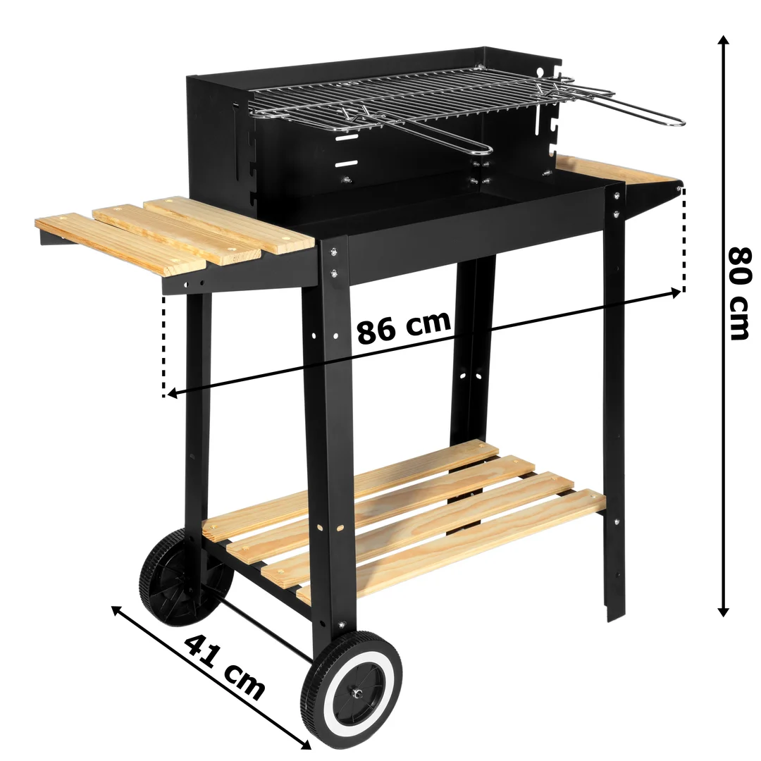 Grill węglowy ogrodowy PARIL na kółkach — zdjęcie 3