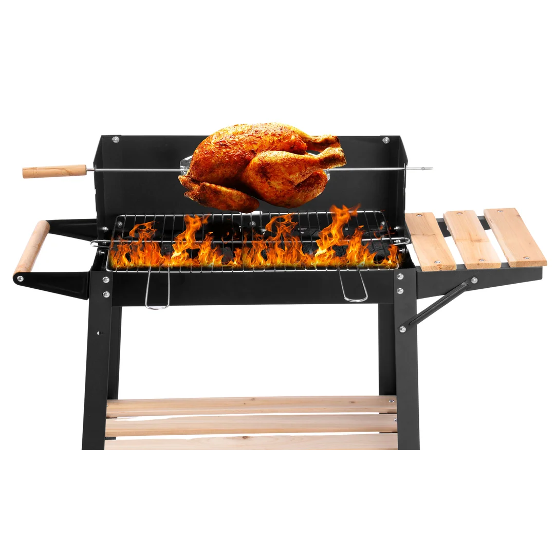 Grill węglowy ogrodowy PARIL na kółkach — zdjęcie 7