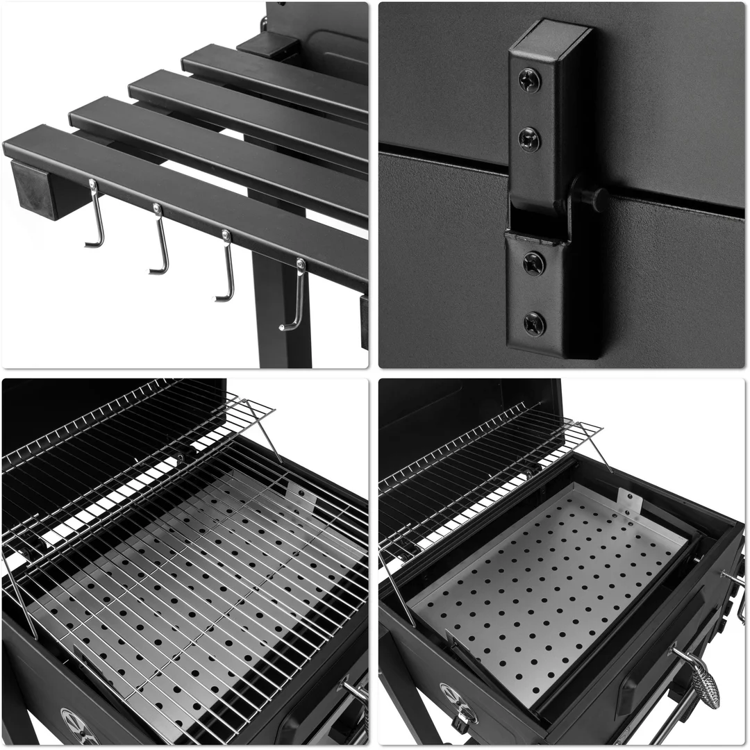 Grill węglowy ogrodowy z pokrywą MEJOR — zdjęcie 25