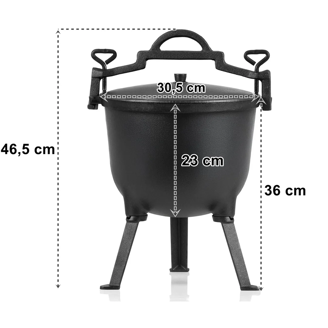 Kociołek żeliwny KESEL 10 L — zdjęcie 6