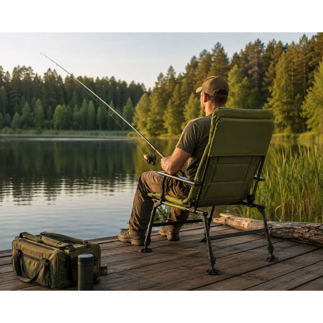 Krzesło wędkarskie składane FISHER PRO — zdjęcie 2
