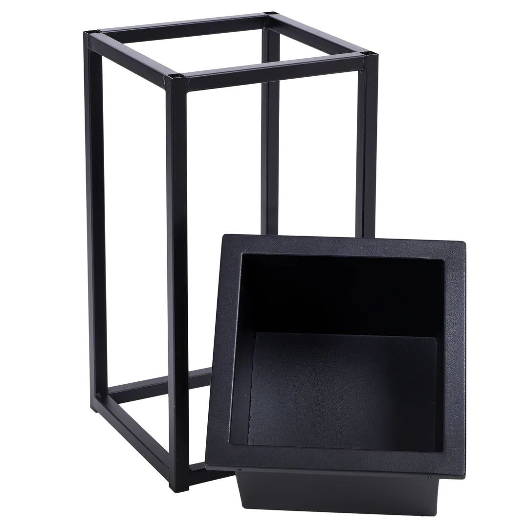 Kwietnik Concove loft 40 cm czarny — zdjęcie 7