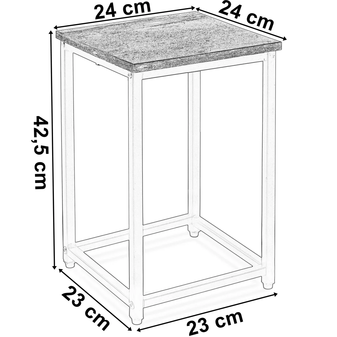 Kwietnik loftowy ARBEN RUSTIC loft czarny 40 cm — zdjęcie 7