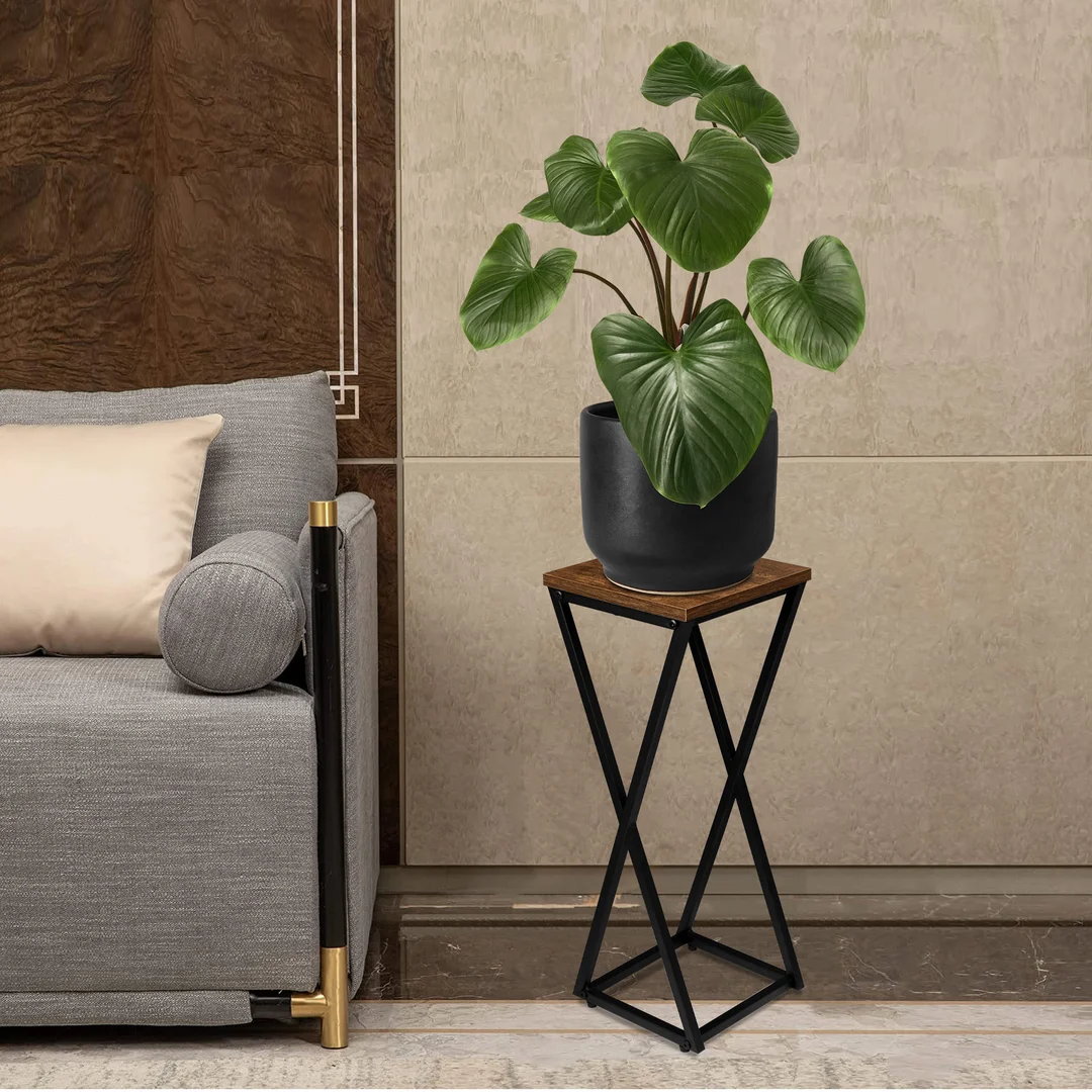 Kwietnik loftowy KONEL RUSTIC loft czarny 62 cm — zdjęcie 3