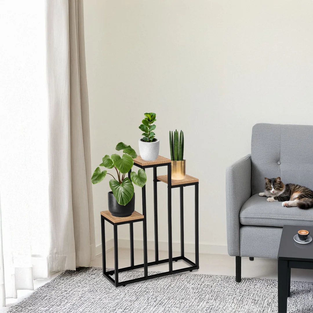 Kwietnik metalowy loft AGRAS CRAFT stojak na kwiaty — zdjęcie 2
