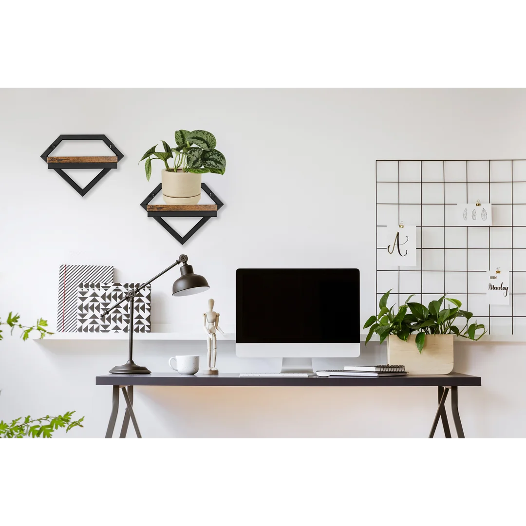 Kwietnik metalowy ścienny czarny Doron Rustic loft — zdjęcie 2