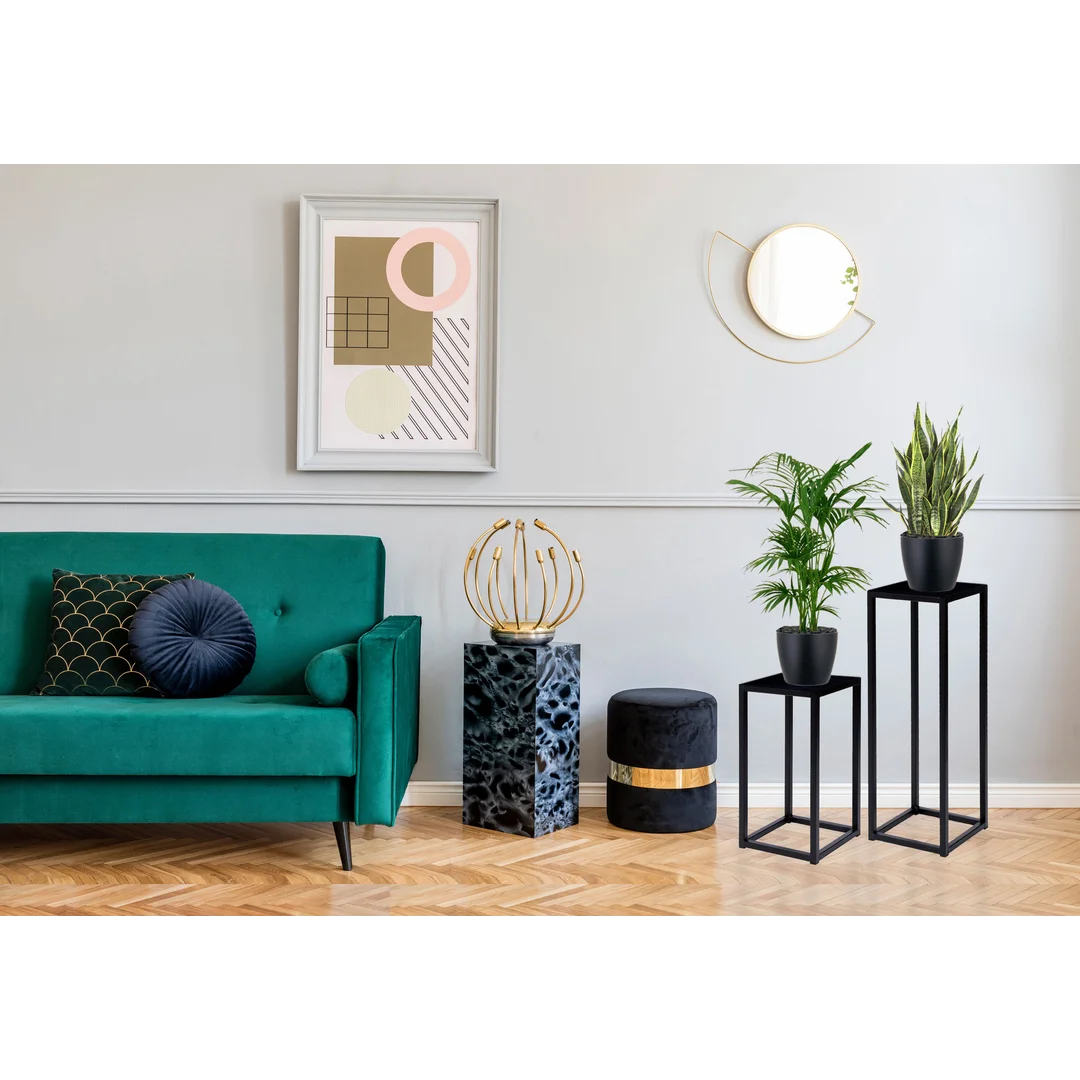 Kwietnik Piatto loft 40 cm czarny — zdjęcie 2