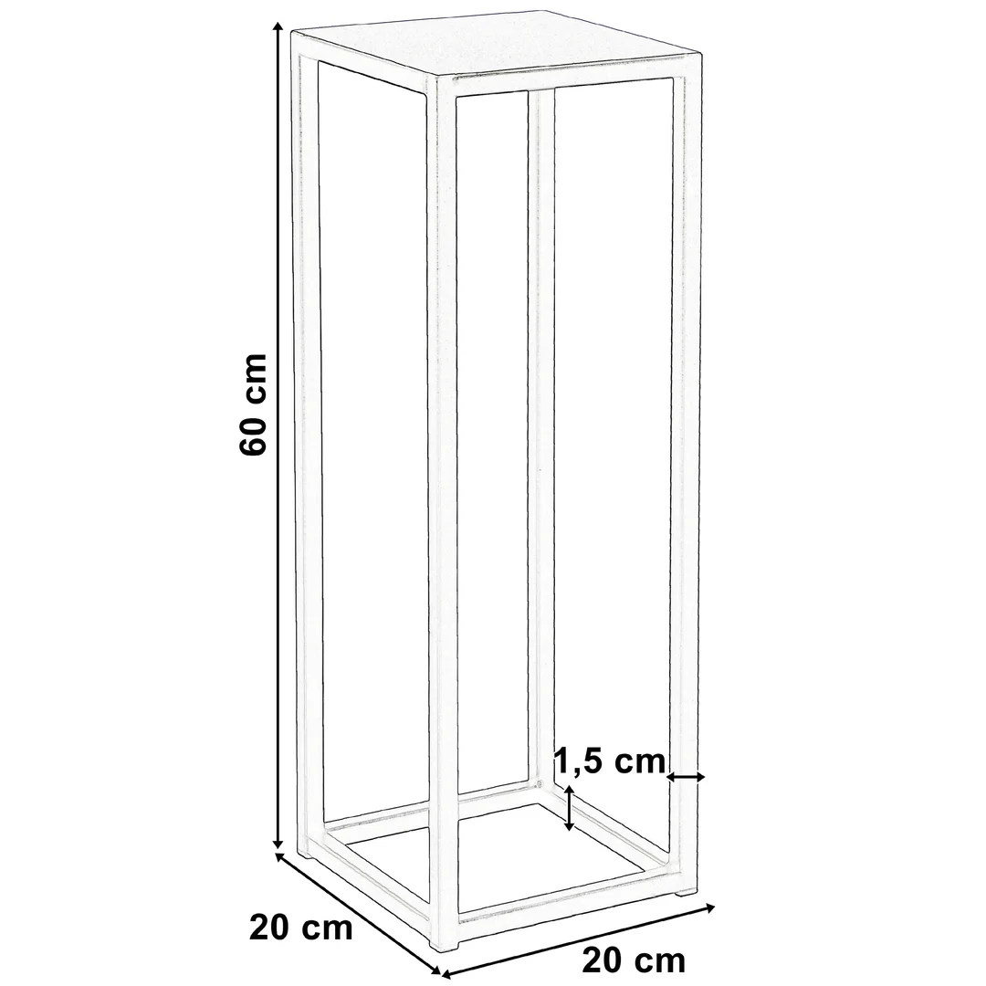 Kwietnik Piatto loft 60 cm czarny — zdjęcie 3