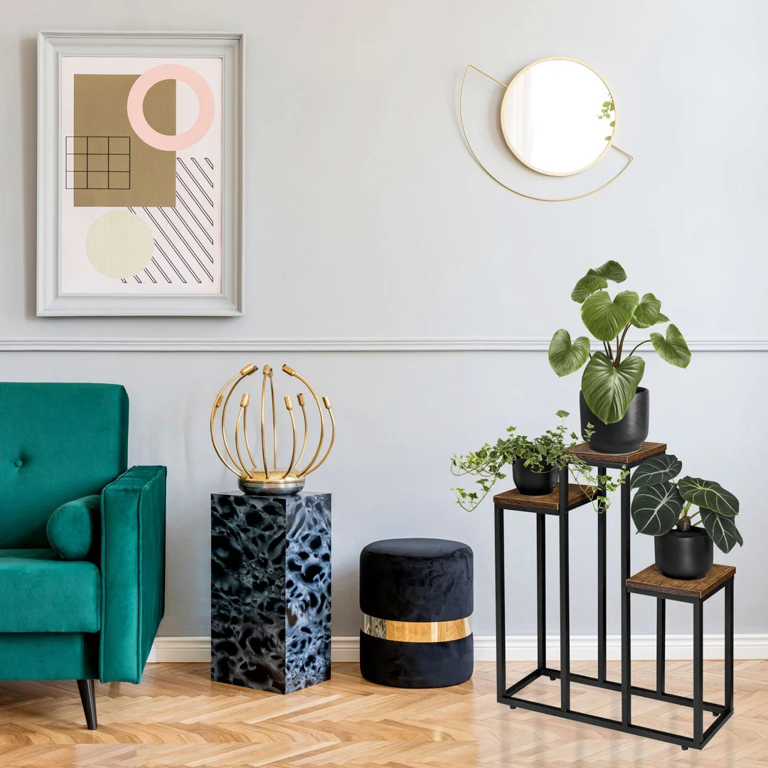 Kwietnik stojący loft Agras Rustic stojak na kwiaty — zdjęcie 2