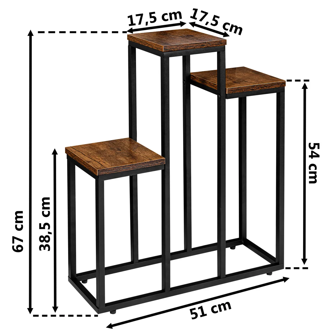 Kwietnik stojący loft Agras Rustic stojak na kwiaty — zdjęcie 4
