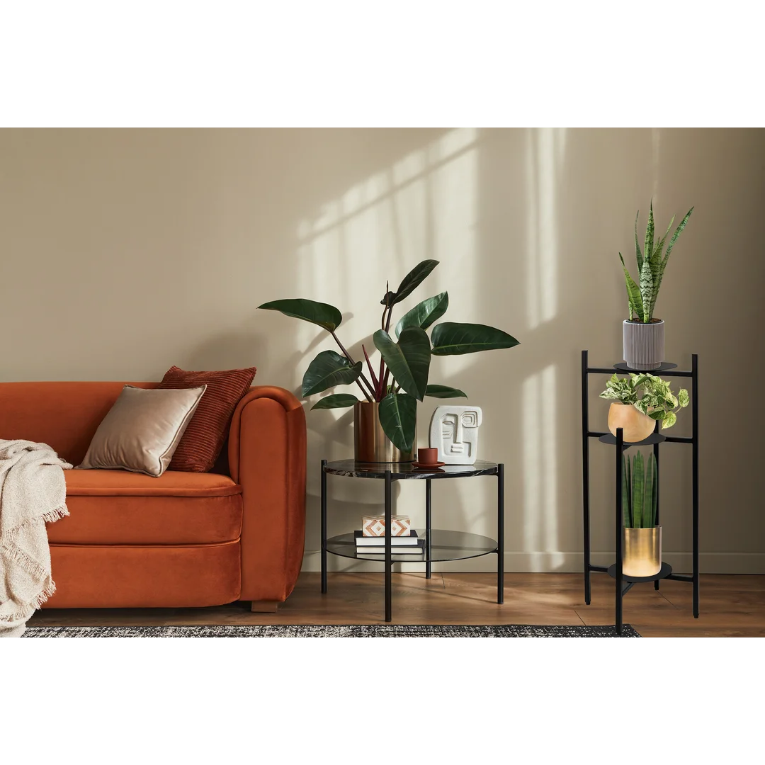 Kwietnik stojący loft Tretorri Czarny stojak na kwiaty — zdjęcie 2