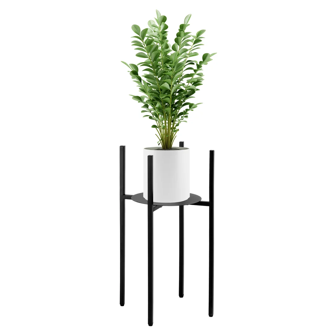Kwietnik stojący loftowy Torre 60 cm czarny — zdjęcie 4