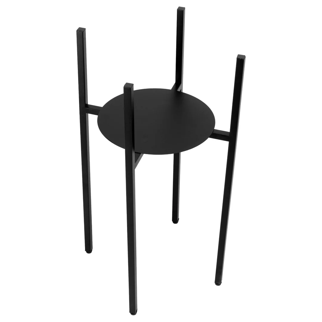 Kwietnik stojący loftowy Torre 60 cm czarny — zdjęcie 6